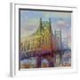 East River Bridge-Longo-Framed Giclee Print