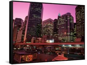 East River Drive at Night, NYC, NY-Rudi Von Briel-Framed Stretched Canvas