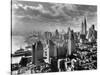 East River Waterfront and Manhattan, 1931-null-Stretched Canvas