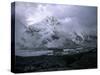 East Ronbuk Glacier, Nepal-Michael Brown-Stretched Canvas