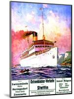 'East Sea Baths Transportation: Szczecin', Poster Advertising the Szczecin Steamship Company, 1908-Stoewer Willy-Mounted Giclee Print