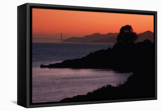 East Shore Sunset, San Francisco Bay-Vincent James-Framed Stretched Canvas