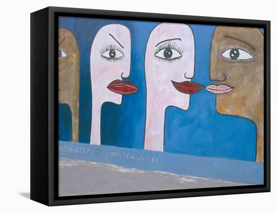 East Side Gallery, Berlin Wall, Berlin, Germany-Bruno Morandi-Framed Stretched Canvas