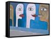 East Side Gallery, Berlin Wall, Berlin, Germany-Bruno Morandi-Framed Stretched Canvas