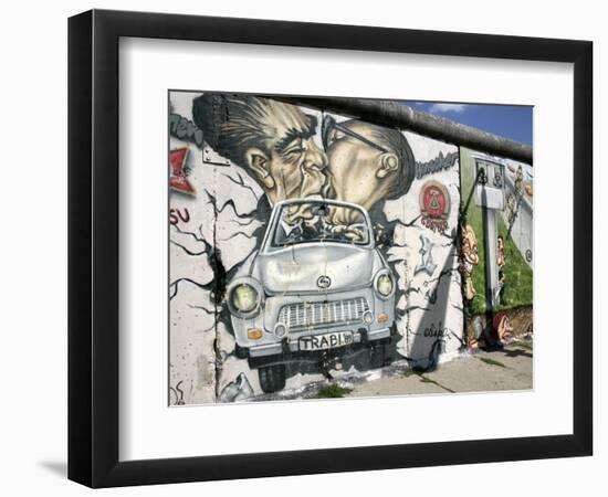 East Side Gallery, Berlin Wall Museum, Berlin, Germany, Europe-Hans Peter Merten-Framed Photographic Print