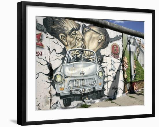 East Side Gallery, Berlin Wall Museum, Berlin, Germany, Europe-Hans Peter Merten-Framed Photographic Print