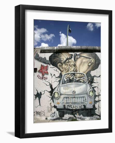 East Side Gallery, Berlin Wall Museum, Berlin, Germany, Europe-Hans Peter Merten-Framed Photographic Print