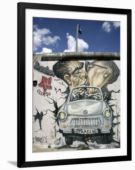 East Side Gallery, Berlin Wall Museum, Berlin, Germany, Europe-Hans Peter Merten-Framed Photographic Print