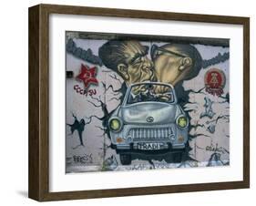 East Side Gallery, Remains of the Berlin Wall, Berlin, Germany, Europe-Morandi Bruno-Framed Photographic Print