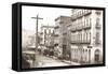 East Side of Montgomery St, San Francisco, California-null-Framed Stretched Canvas