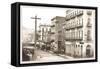East Side of Montgomery St, San Francisco, California-null-Framed Stretched Canvas