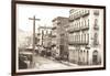 East Side of Montgomery St, San Francisco, California-null-Framed Art Print