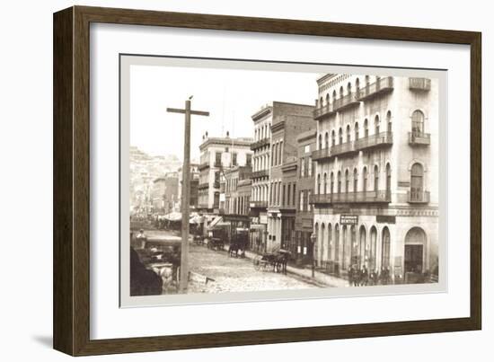 East Side of Montgomery St, San Francisco, California-null-Framed Art Print