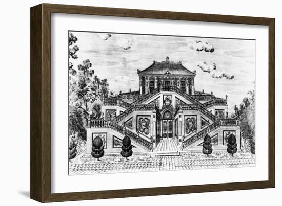 East Side of the Palace of the Calm of the Sea, Gardens of Yuan Ming Yuan, Peking, 1783-86-Giuseppe Castiglione-Framed Giclee Print