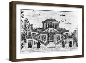 East Side of the Palace of the Calm of the Sea, Gardens of Yuan Ming Yuan, Peking, 1783-86-Giuseppe Castiglione-Framed Giclee Print