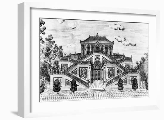 East Side of the Palace of the Calm of the Sea, Gardens of Yuan Ming Yuan, Peking, 1783-86-Giuseppe Castiglione-Framed Giclee Print