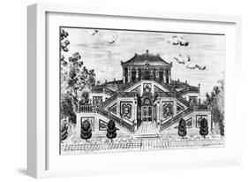 East Side of the Palace of the Calm of the Sea, Gardens of Yuan Ming Yuan, Peking, 1783-86-Giuseppe Castiglione-Framed Giclee Print