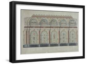 East Side View of the Livery Hall of the Clothworkers' Company, City of London, 1860-null-Framed Giclee Print