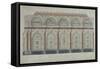 East Side View of the Livery Hall of the Clothworkers' Company, City of London, 1860-null-Framed Stretched Canvas