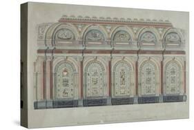 East Side View of the Livery Hall of the Clothworkers' Company, City of London, 1860-null-Stretched Canvas