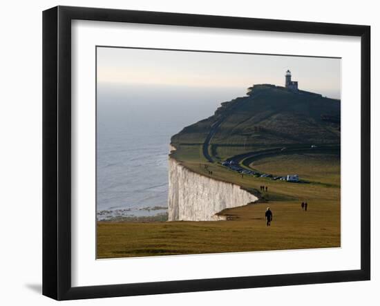 East Sussex, Beachy Head Is a Chalk Headland on South Coast of England, England-David Bank-Framed Premium Photographic Print