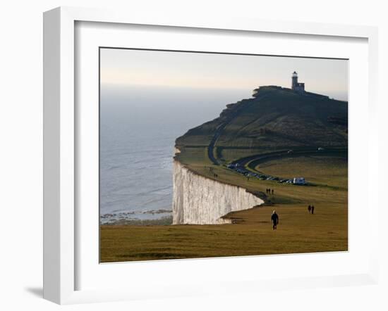 East Sussex, Beachy Head Is a Chalk Headland on South Coast of England, England-David Bank-Framed Photographic Print