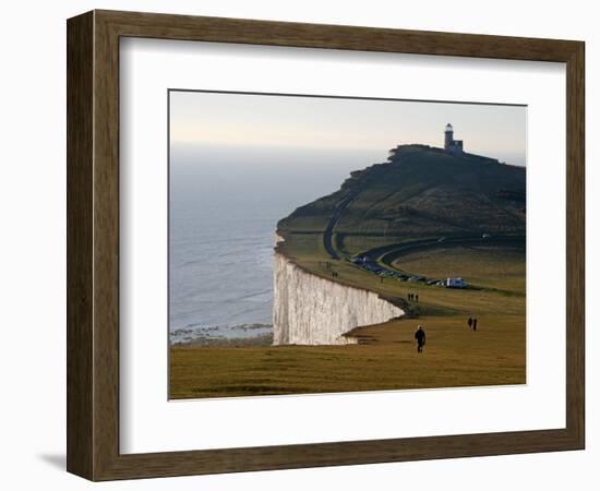 East Sussex, Beachy Head Is a Chalk Headland on South Coast of England, England-David Bank-Framed Photographic Print