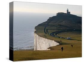 East Sussex, Beachy Head Is a Chalk Headland on South Coast of England, England-David Bank-Stretched Canvas