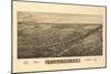 East Syracuse, New York - Panoramic Map-Lantern Press-Mounted Art Print