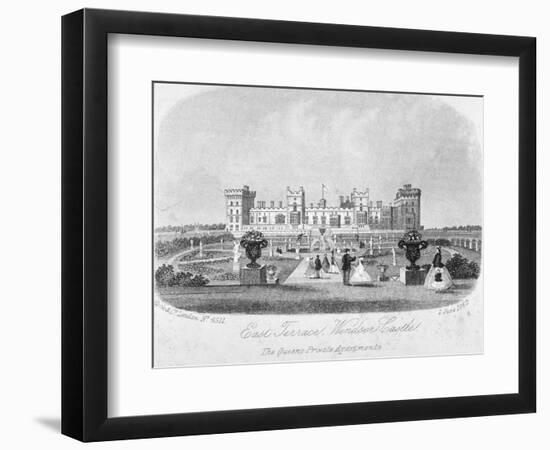 East Terrace of Windsor Castle, Berkshire, 1862-null-Framed Giclee Print