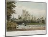 East View of Ely from the Railway-null-Mounted Art Print