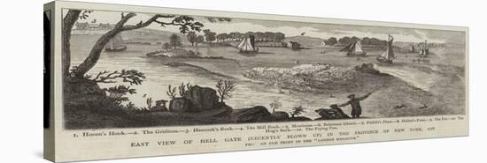 East View of Hell Gate (Recently Blown Up) in the Province of New York, 1778-null-Stretched Canvas
