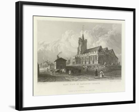East View of Rayleigh Church, Essex-William Henry Bartlett-Framed Giclee Print