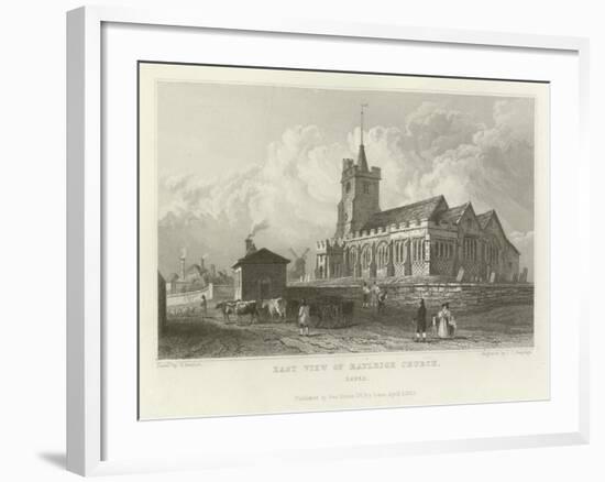 East View of Rayleigh Church, Essex-William Henry Bartlett-Framed Giclee Print