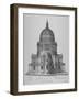 East View of St Paul's Cathedral, City of London, 1720-null-Framed Giclee Print