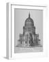 East View of St Paul's Cathedral, City of London, 1720-null-Framed Giclee Print