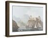 East View of the Forts Jellali and Merani, Muskah, Arabia, June 1793-Thomas Daniell-Framed Giclee Print