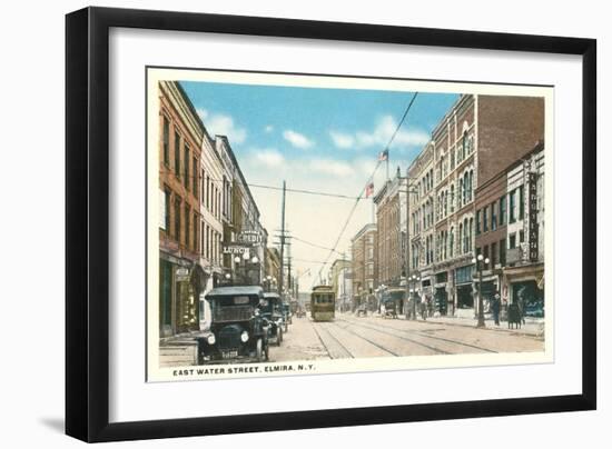 East Water Street, Elmira, New York-null-Framed Art Print