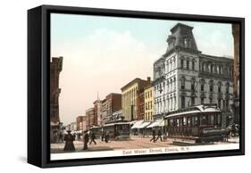 East Water Street, Elmira-null-Framed Stretched Canvas