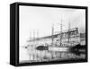 East Waterways Terminals Photograph - Seattle, WA-Lantern Press-Framed Stretched Canvas