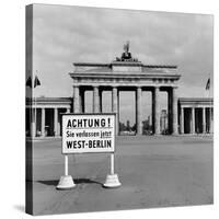 East-West Berlin Border 1961-Terry Fincher-Stretched Canvas