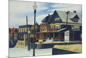 East Wind Over Weehawken-Edward Hopper-Mounted Giclee Print