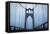 Eastbound on the Bridge I-Erin Berzel-Framed Stretched Canvas