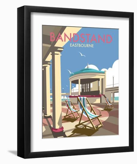Eastbourne Bandstand - Dave Thompson Contemporary Travel Print-Dave Thompson-Framed Art Print