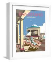 Eastbourne Bandstand - Dave Thompson Contemporary Travel Print-Dave Thompson-Framed Art Print
