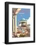 Eastbourne Bandstand - Dave Thompson Contemporary Travel Print-Dave Thompson-Framed Giclee Print