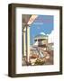 Eastbourne Bandstand - Dave Thompson Contemporary Travel Print-Dave Thompson-Framed Giclee Print