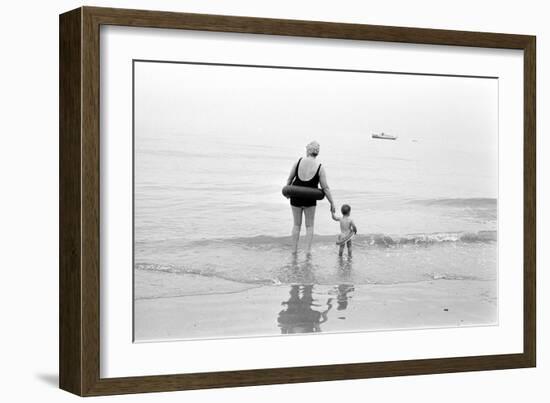 Eastbourne Beach, 1968-Arthur Steel-Framed Photographic Print