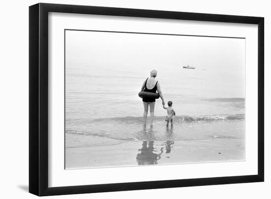 Eastbourne Beach, 1968-Arthur Steel-Framed Photographic Print