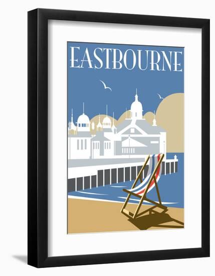 Eastbourne - Dave Thompson Contemporary Travel Print-Dave Thompson-Framed Art Print